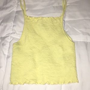 Yellow cropped top!